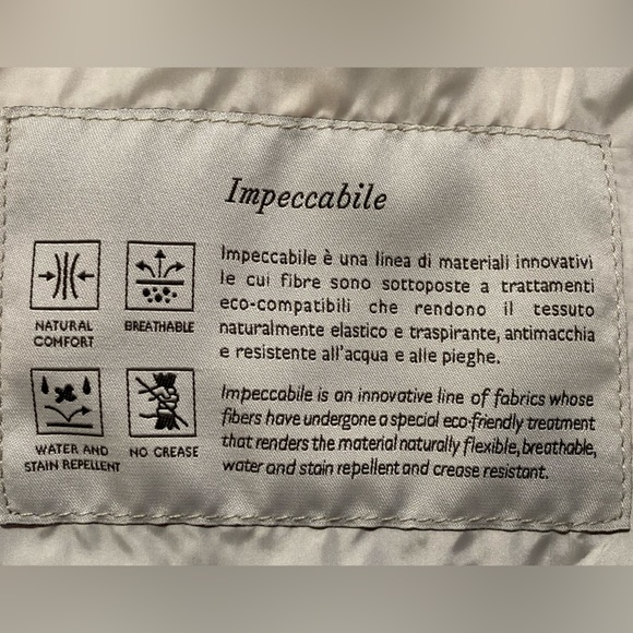 NWT Canali 1934 Gray Impeccabile Wool Zip Front Windbreaker/Hoodie EU 56 - US 46 - Picture 10 of 15